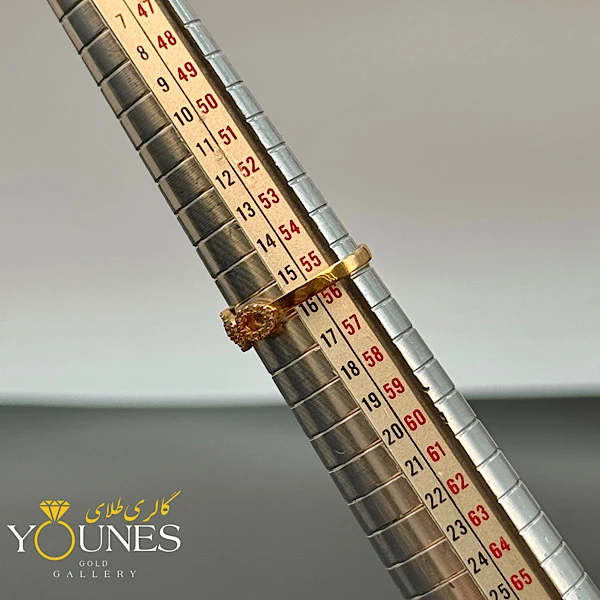 انگشتر نگینی طلا